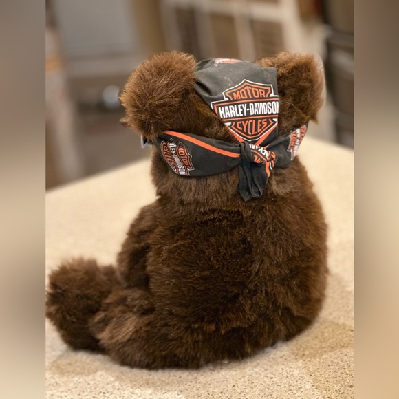 Harley-Davidson 2000 Bean Bag Plush Biker Bear Doo Rag - 15” with Tags VTG - Picture 14 of 16